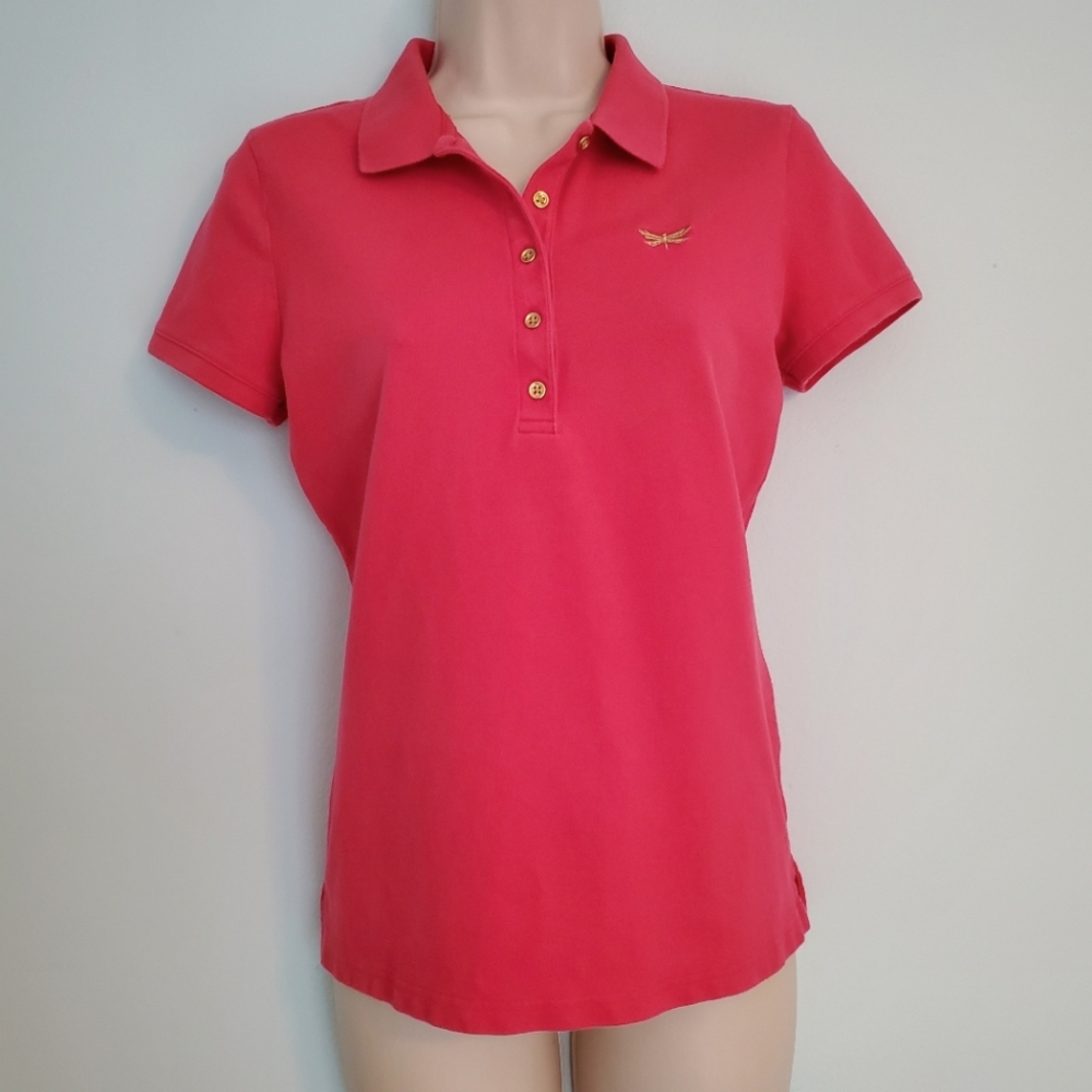 Talbots Coral Polo Shirt - EUC